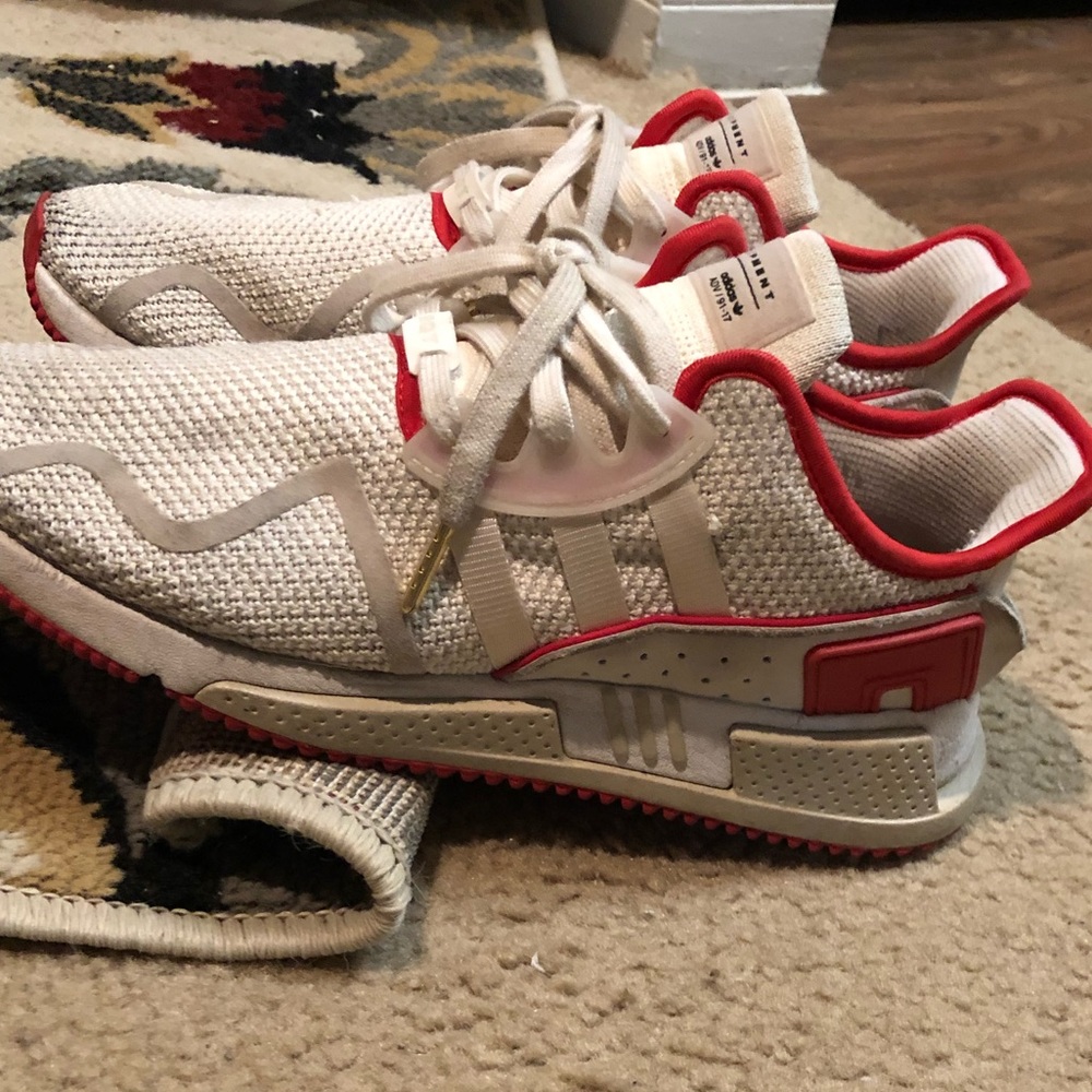Adida EQT ADV 91-17’ cream & red shoesSZ9.5